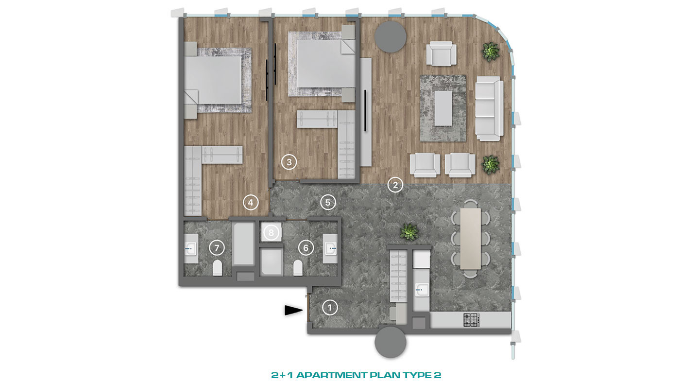 Smartly Designed Flats with High Investment Potential in Kağıthane - 80279