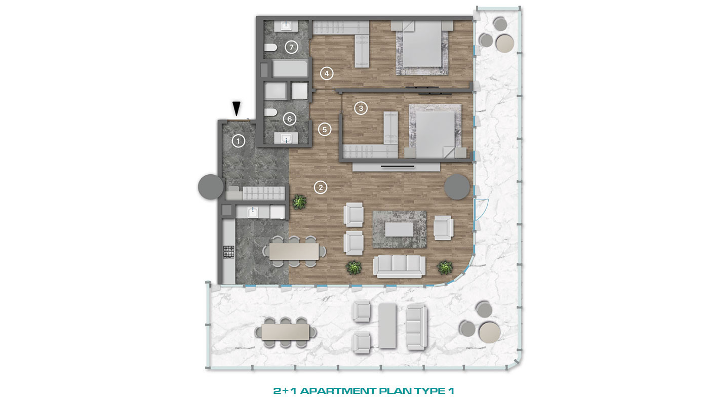 Smartly Designed Flats with High Investment Potential in Kağıthane - 80280
