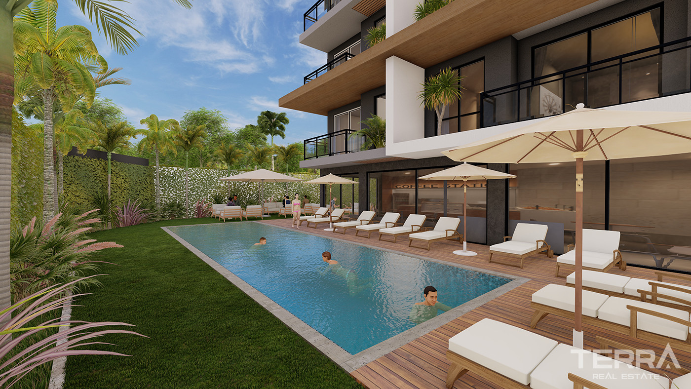 Luxury Apartments in Oba, Alanya with White Goods - 80367