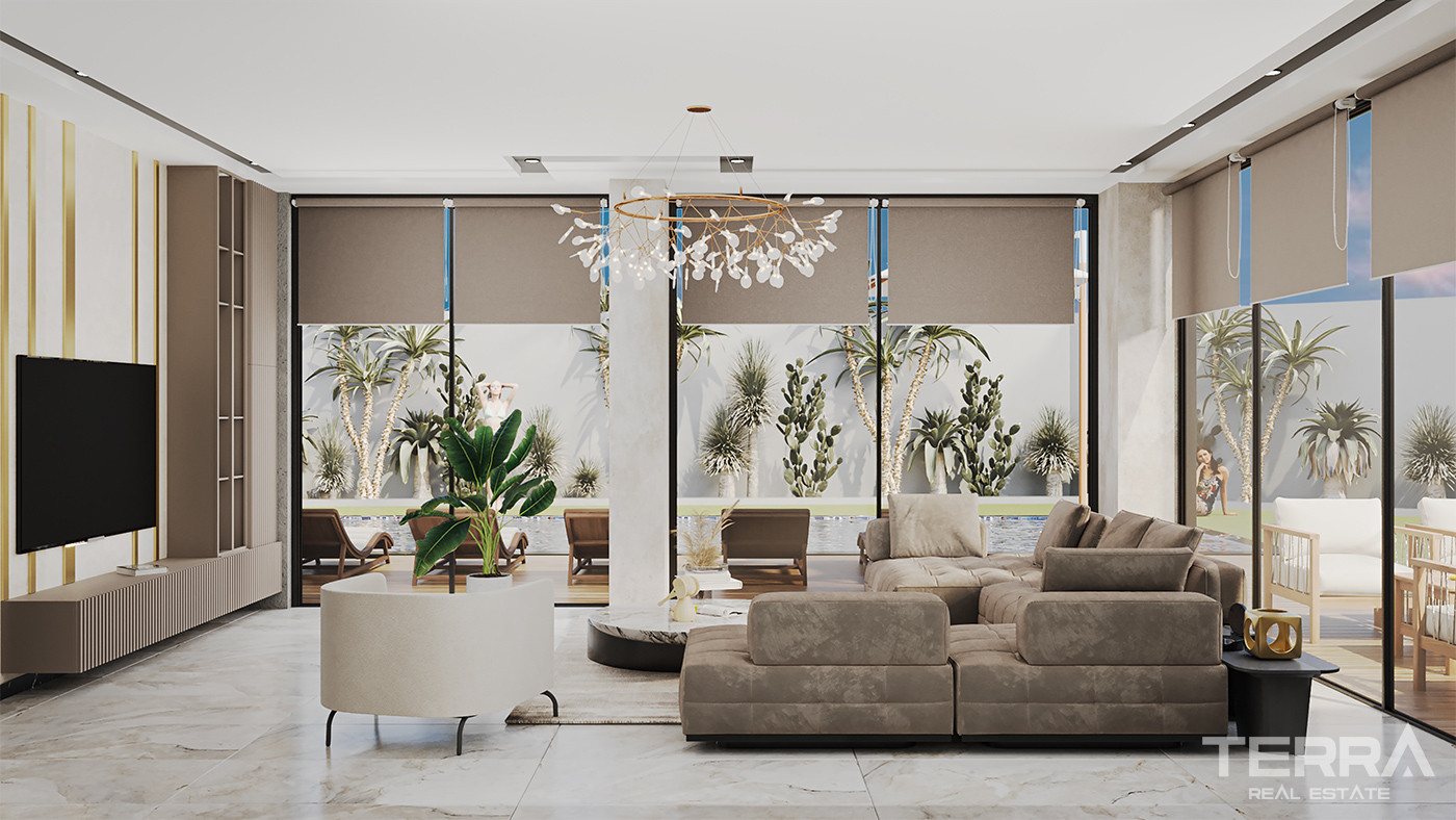 Luxury Apartments in Oba, Alanya with White Goods - 90470
