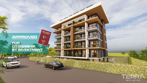 Luxury Apartments in Oba, Alanya with White Goods