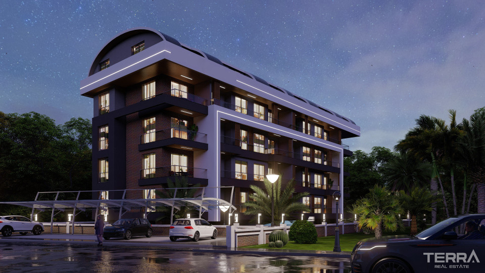 Investment Flats with Pool and Garden View in Payallar, Alanya