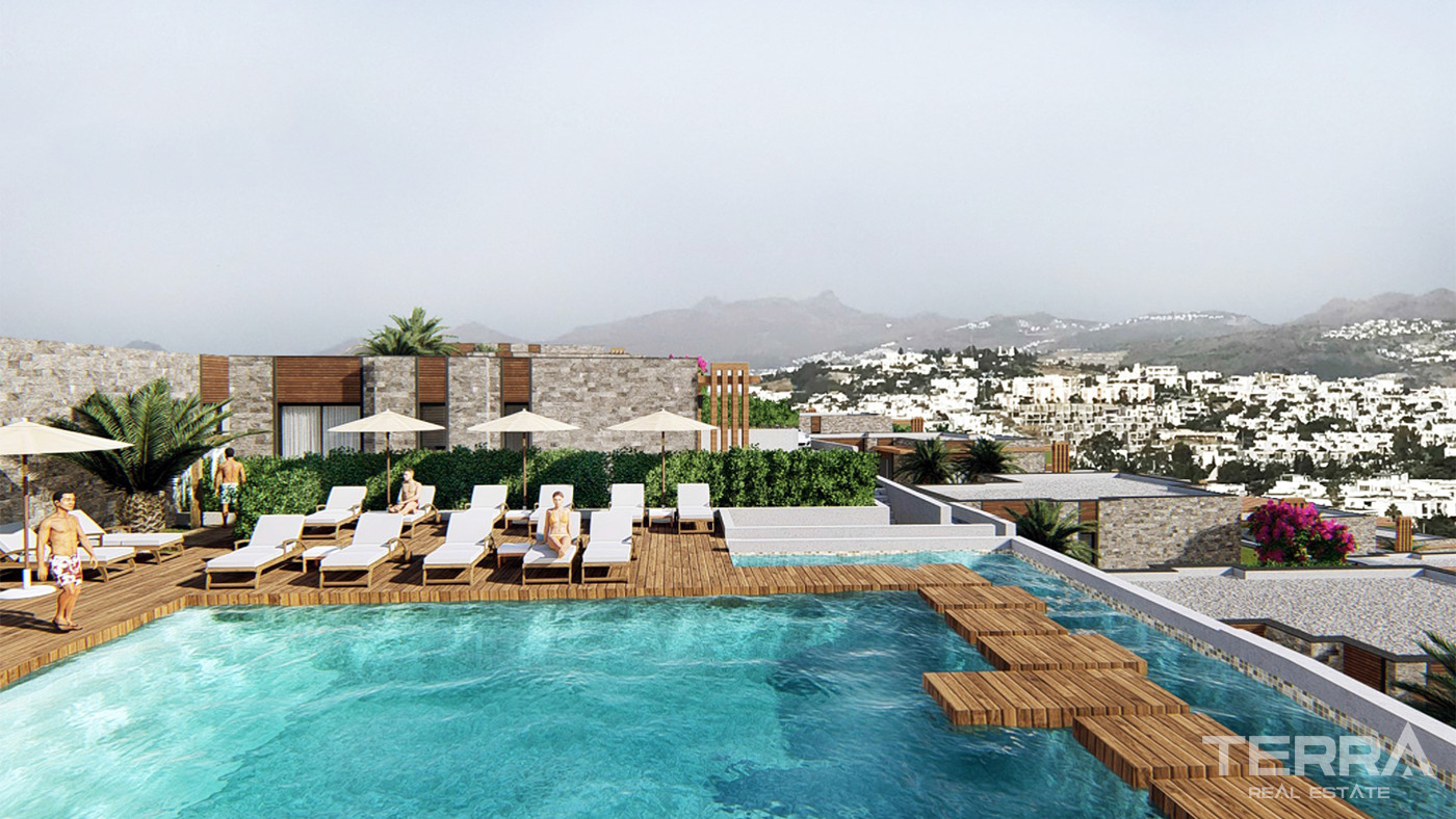 Complex of Contemporary Sea View Villas in Bodrum - 80459