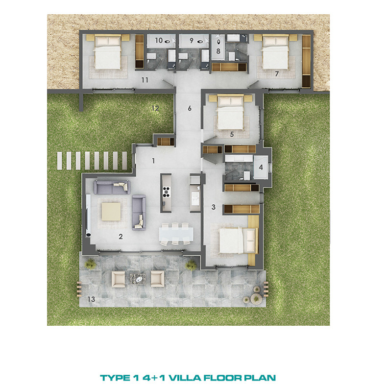 Complex of Contemporary Sea View Villas in Bodrum - 80464