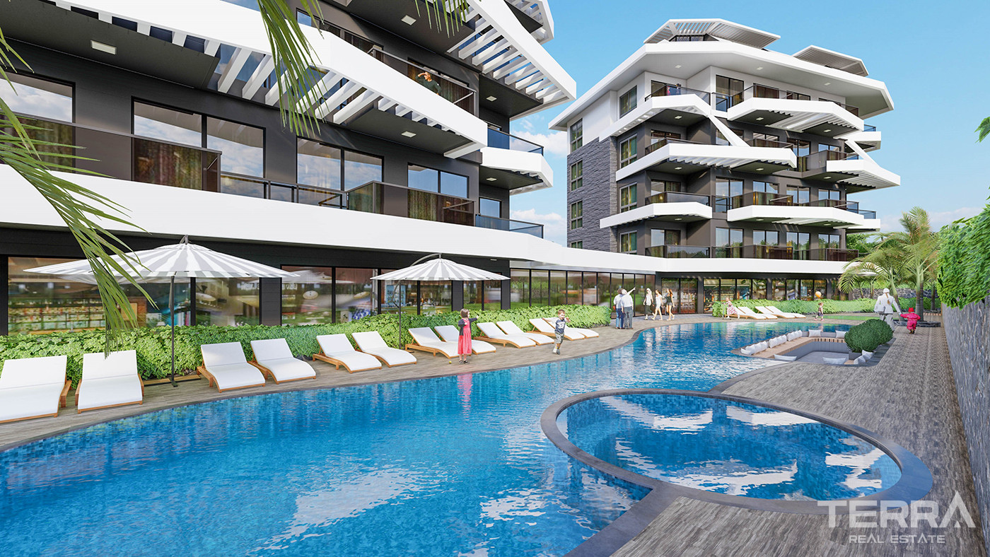 Citizenship Approved Apartments in a Serene Area of Oba, Alanya - 80471