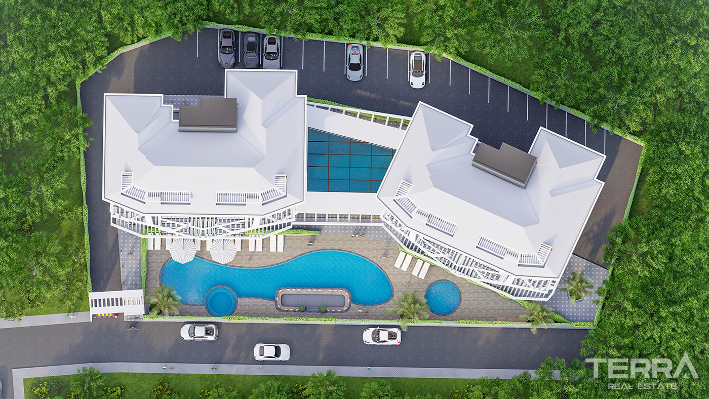 Citizenship Approved Apartments in a Serene Area of Oba, Alanya - 80472