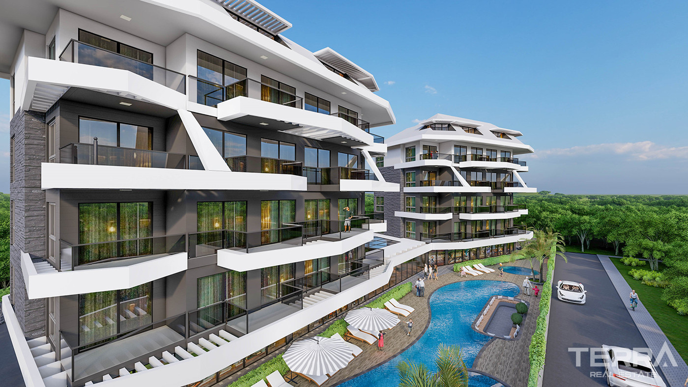 Citizenship Approved Apartments in a Serene Area of Oba, Alanya - 80473
