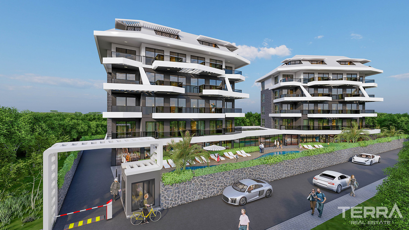 Citizenship Approved Apartments in a Serene Area of Oba, Alanya - 80474