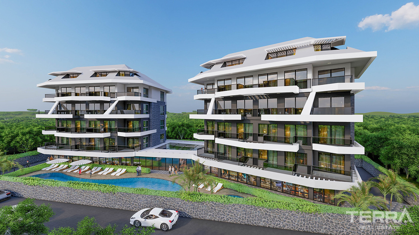 Citizenship Approved Apartments in a Serene Area of Oba, Alanya - 80476