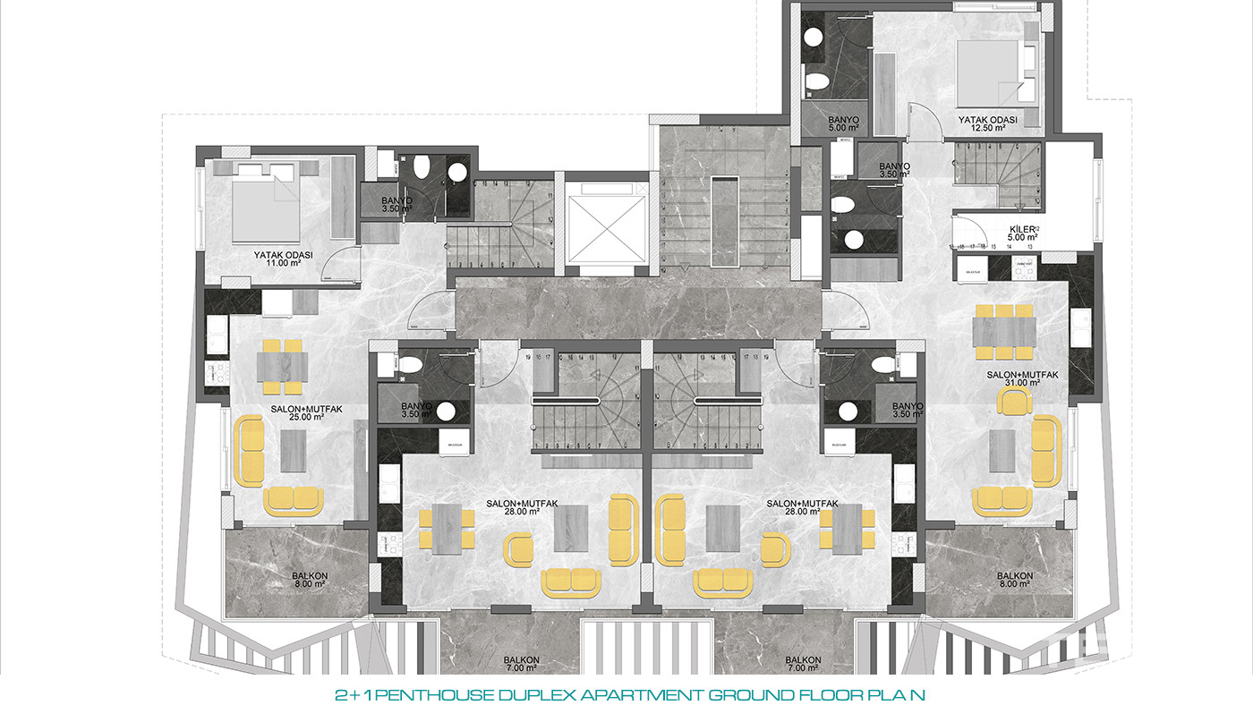 Citizenship Approved Apartments in a Serene Area of Oba, Alanya - 80490