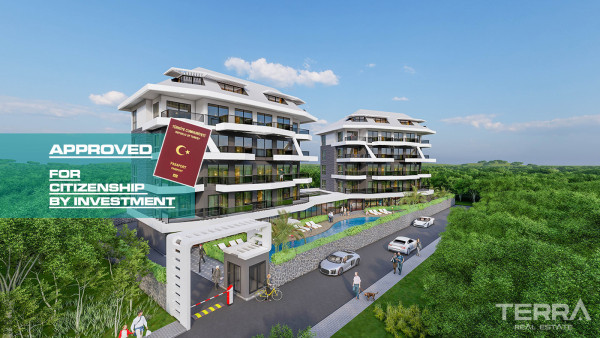 Citizenship Approved Apartments in a Serene Area of Oba, Alanya