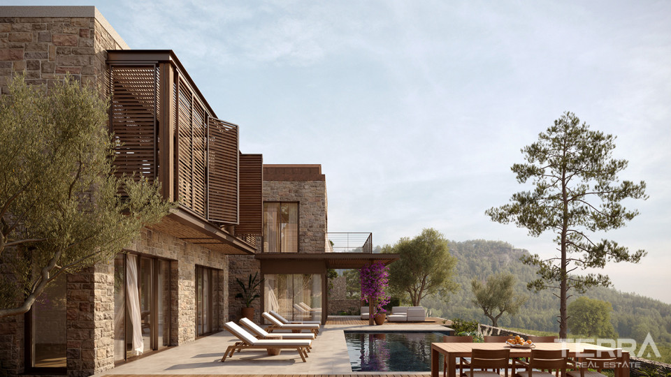 Villas by the Sea with Private Beach and Pools in Bodrum, Gölköy