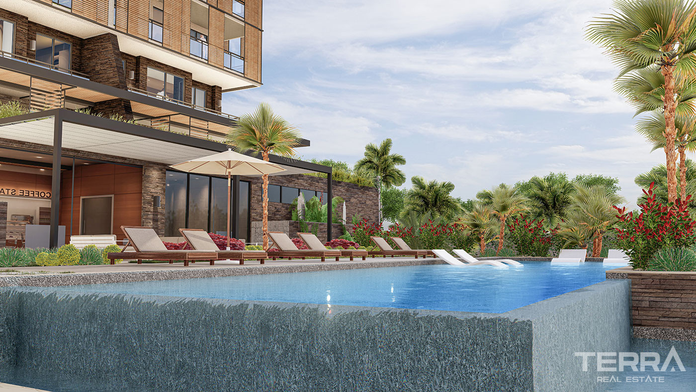 Exklusiva lägenheter nära centrum i Cikcilli, Alanya, Turkiet - 80696