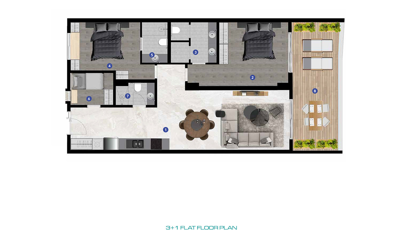 Seba Mare Gündoğan — Seafront Flats for Sale in Bodrum - 80844