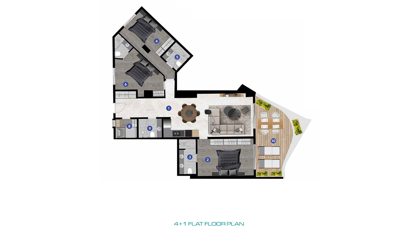 Seba Mare Gündoğan — Seafront Flats for Sale in Bodrum - 80845