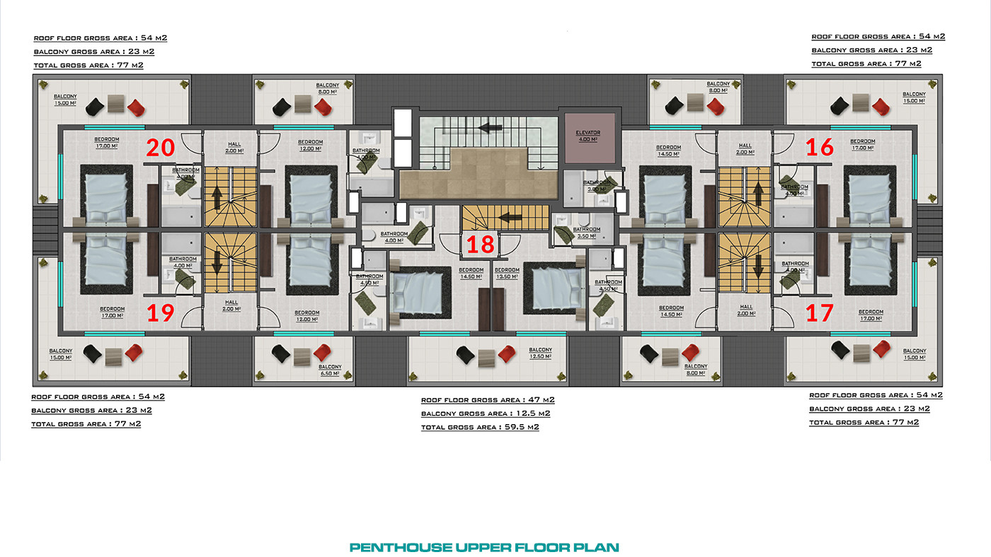 Flats in Alanya Center Close to The Beach and Daily Amenities - 80805
