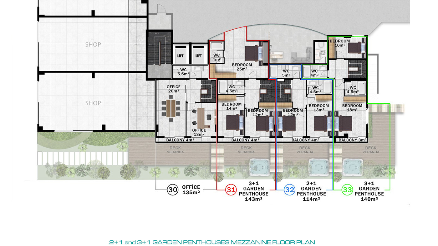 Modern Sea View Apartments Only 195 from Beach in Alanya, Kargıcak - 80919