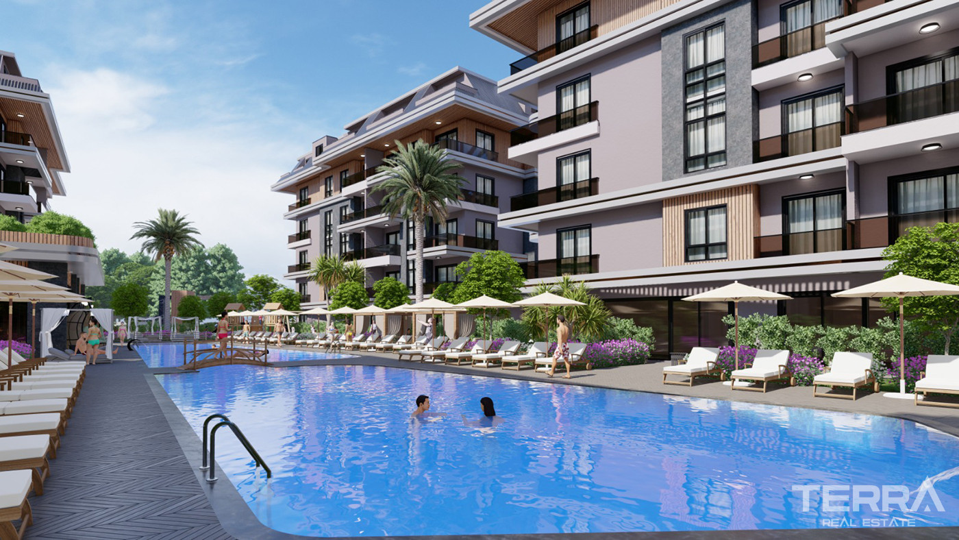 Luxury Apartments with Chic Design and Multiple Amenities in Alanya - 80964