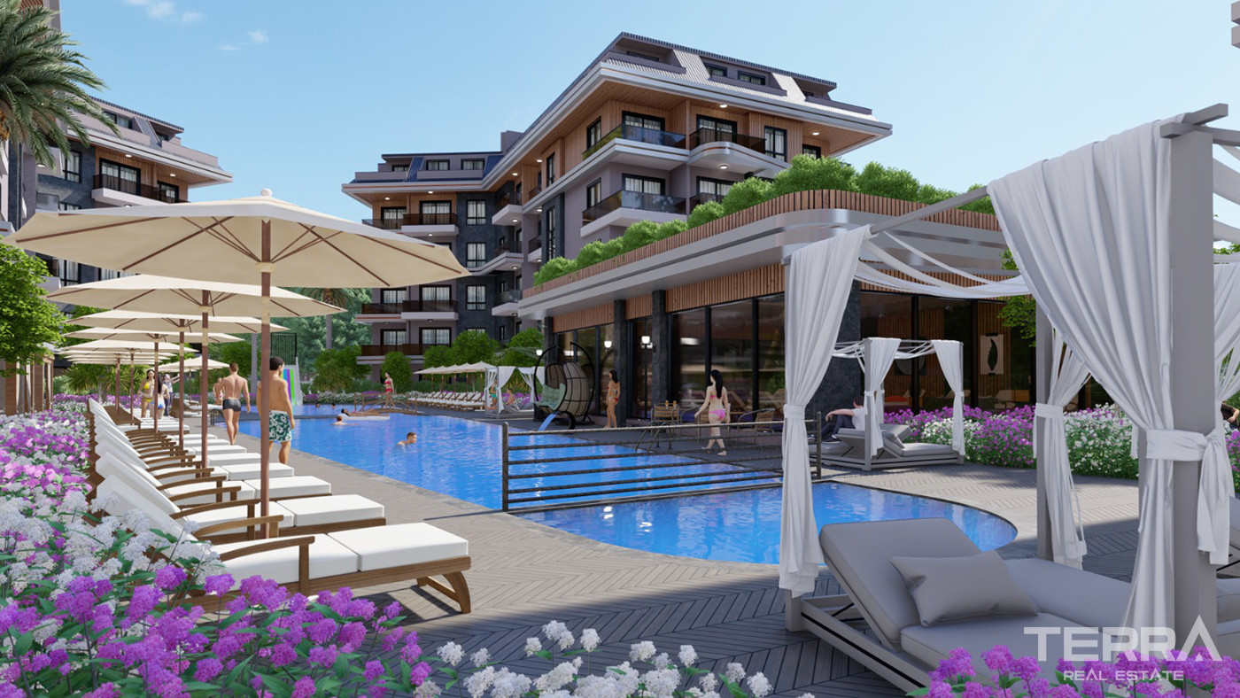 Luxury Apartments with Chic Design and Multiple Amenities in Alanya - 80965