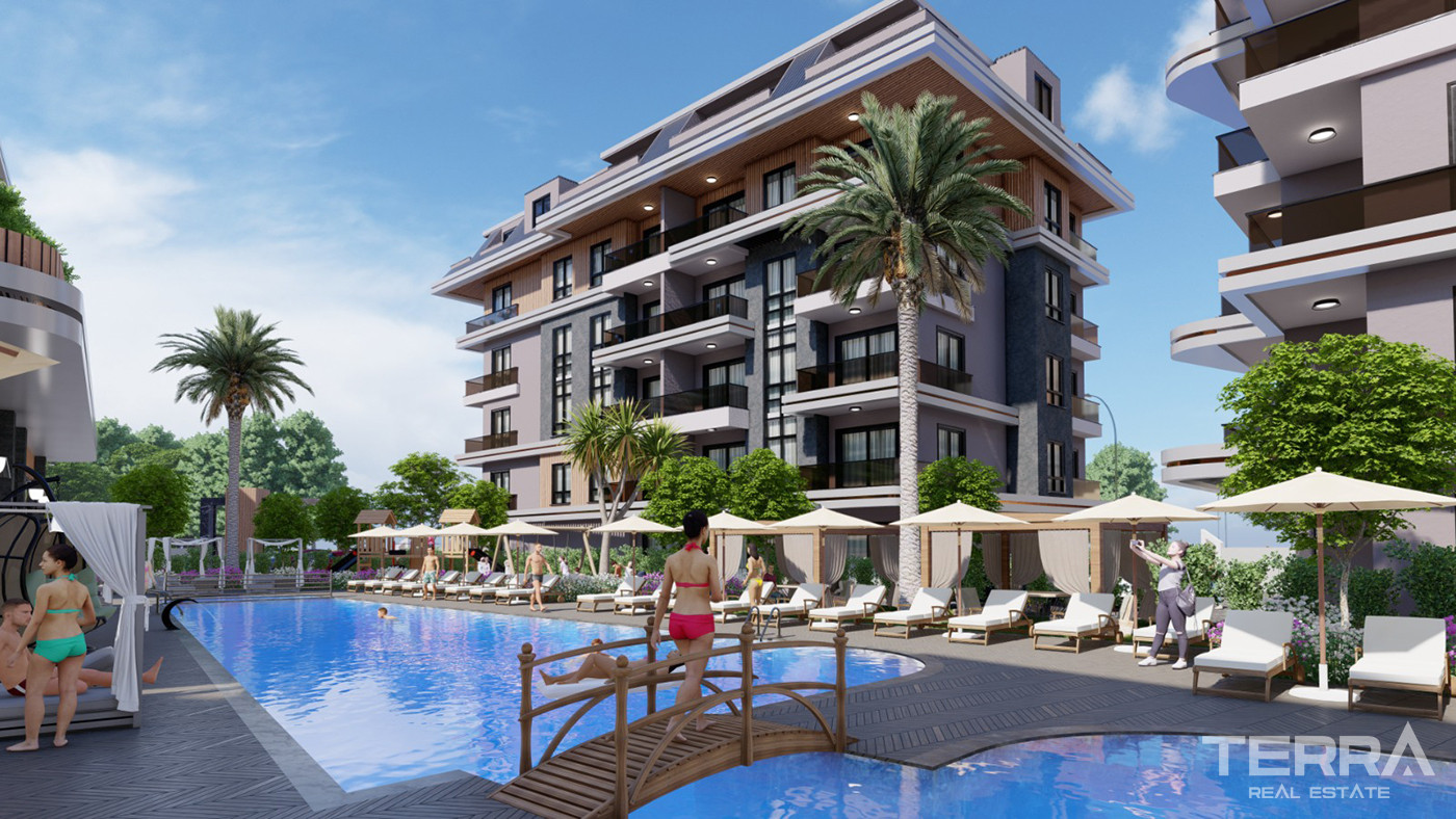 Luxury Apartments with Chic Design and Multiple Amenities in Alanya - 80967