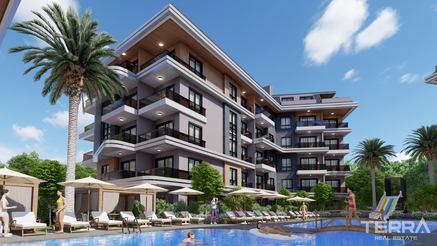 Luxury Apartments with Chic Design and Multiple Amenities in Alanya - 80968