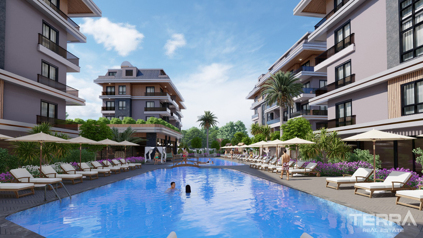 Luxury Apartments with Chic Design and Multiple Amenities in Alanya - 80969