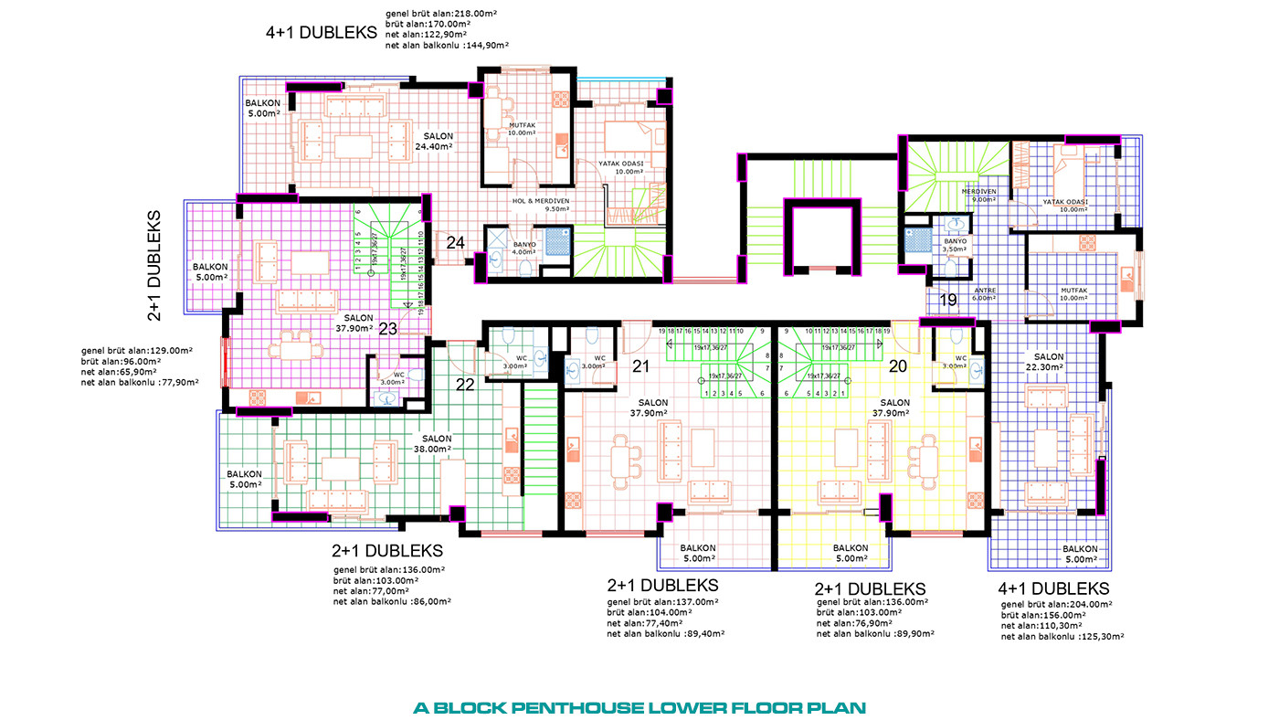 Luxury Apartments with Chic Design and Multiple Amenities in Alanya - 80977