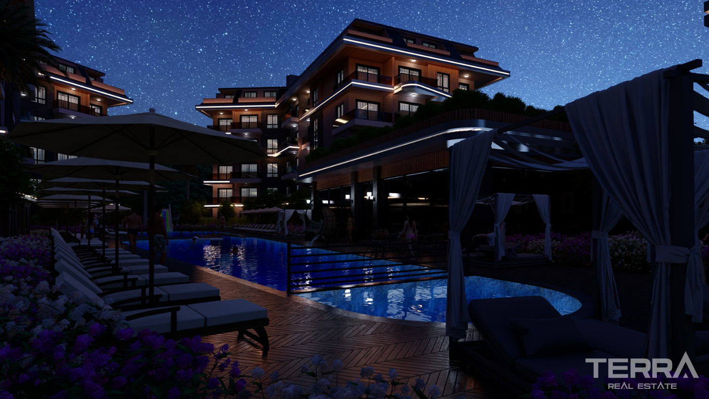 Luxury Apartments with Chic Design and Multiple Amenities in Alanya - 80979