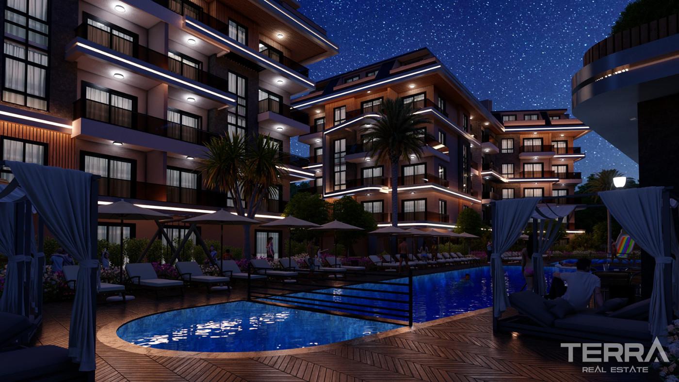 Luxury Apartments with Chic Design and Multiple Amenities in Alanya - 80984