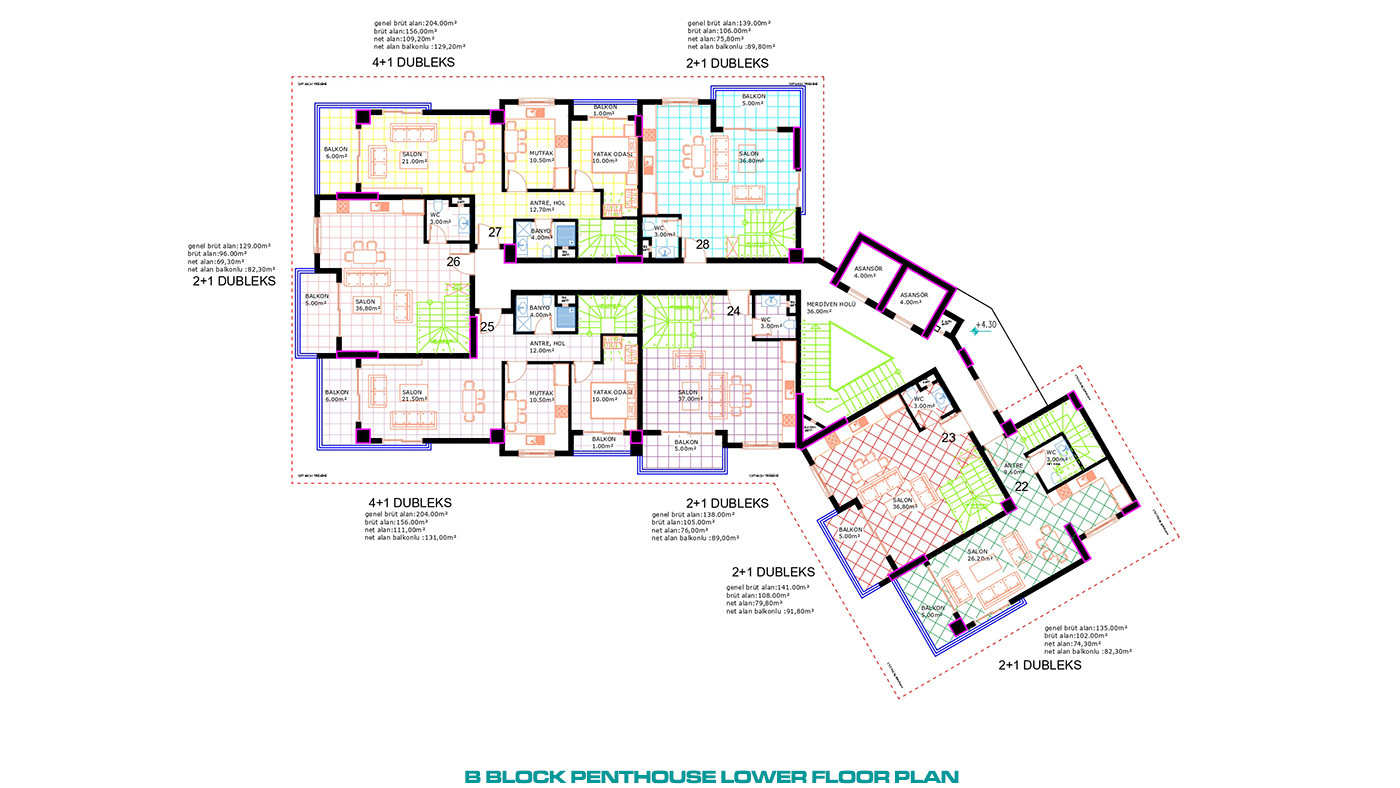 Luxury Apartments with Chic Design and Multiple Amenities in Alanya - 80985