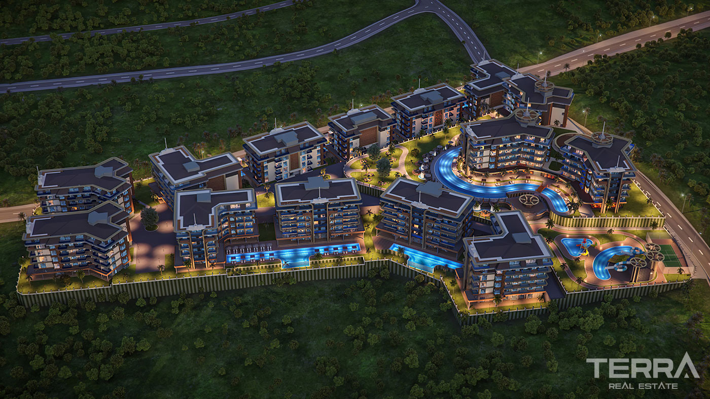 Exclusive Complex Near the Beach in Alanya with Swim Up Apartments - 81133