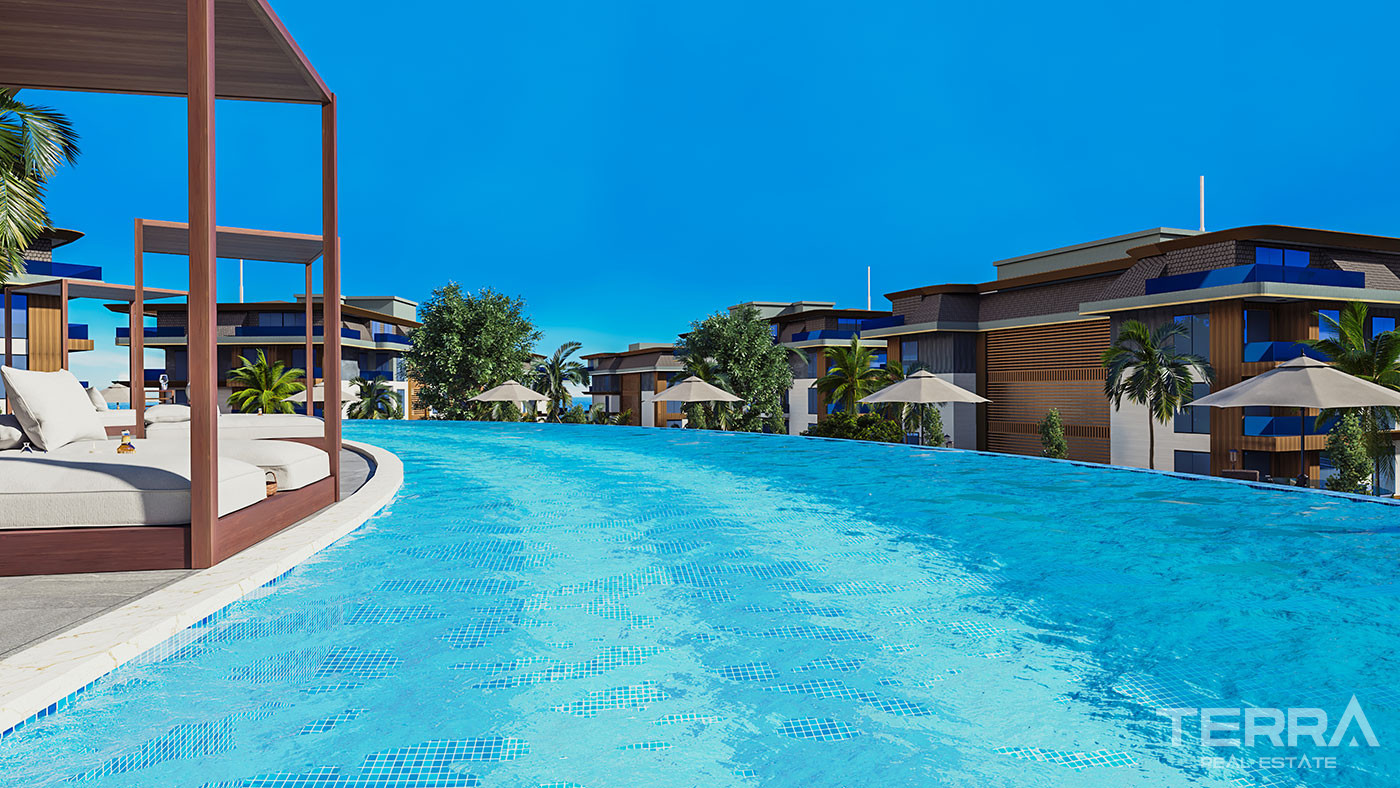Exclusive Complex Near the Beach in Alanya with Swim Up Apartments - 81134
