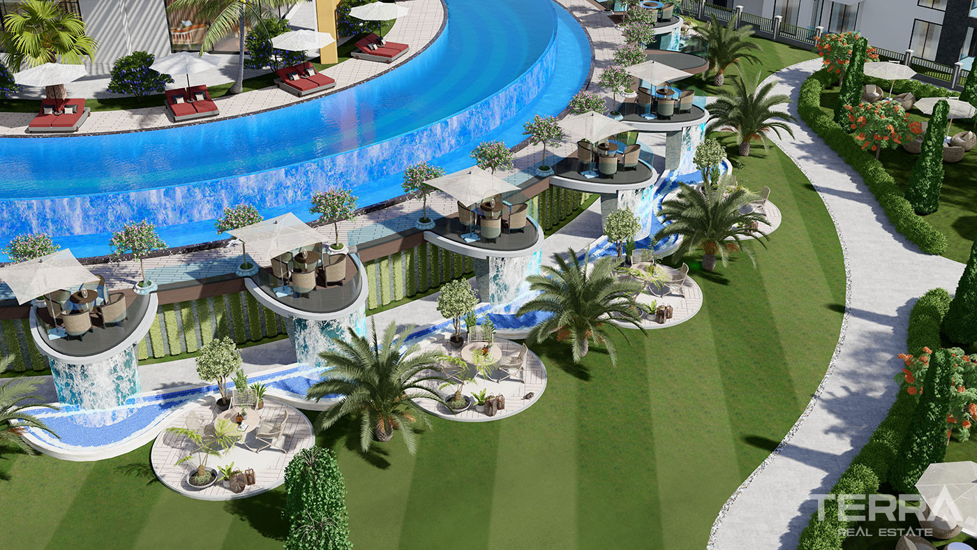 Exclusive Complex Near the Beach in Alanya with Swim Up Apartments - 81140