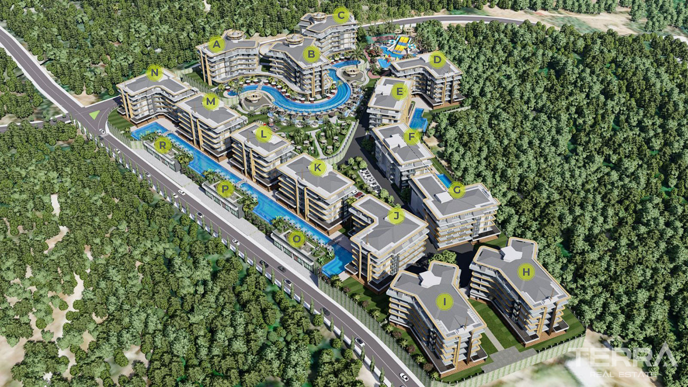 Exclusive Complex Near the Beach in Alanya with Swim Up Apartments - 81147
