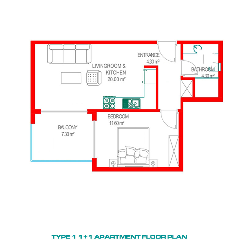 Luxury and Exclusive Concept in Family Apartments in Oba, Alanya - 81166
