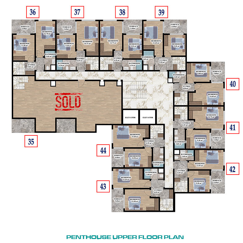 Low Rise Complex of Luxury Flats Near the Daily Amenities in Gazipaşa - 81196