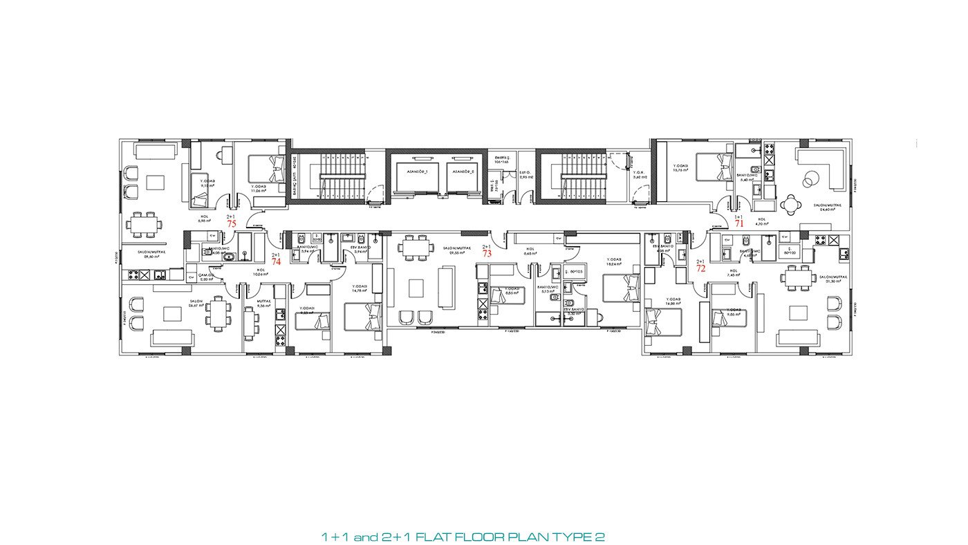 Citizenship Approved Flats with Family Concept in İstanbul - 81211