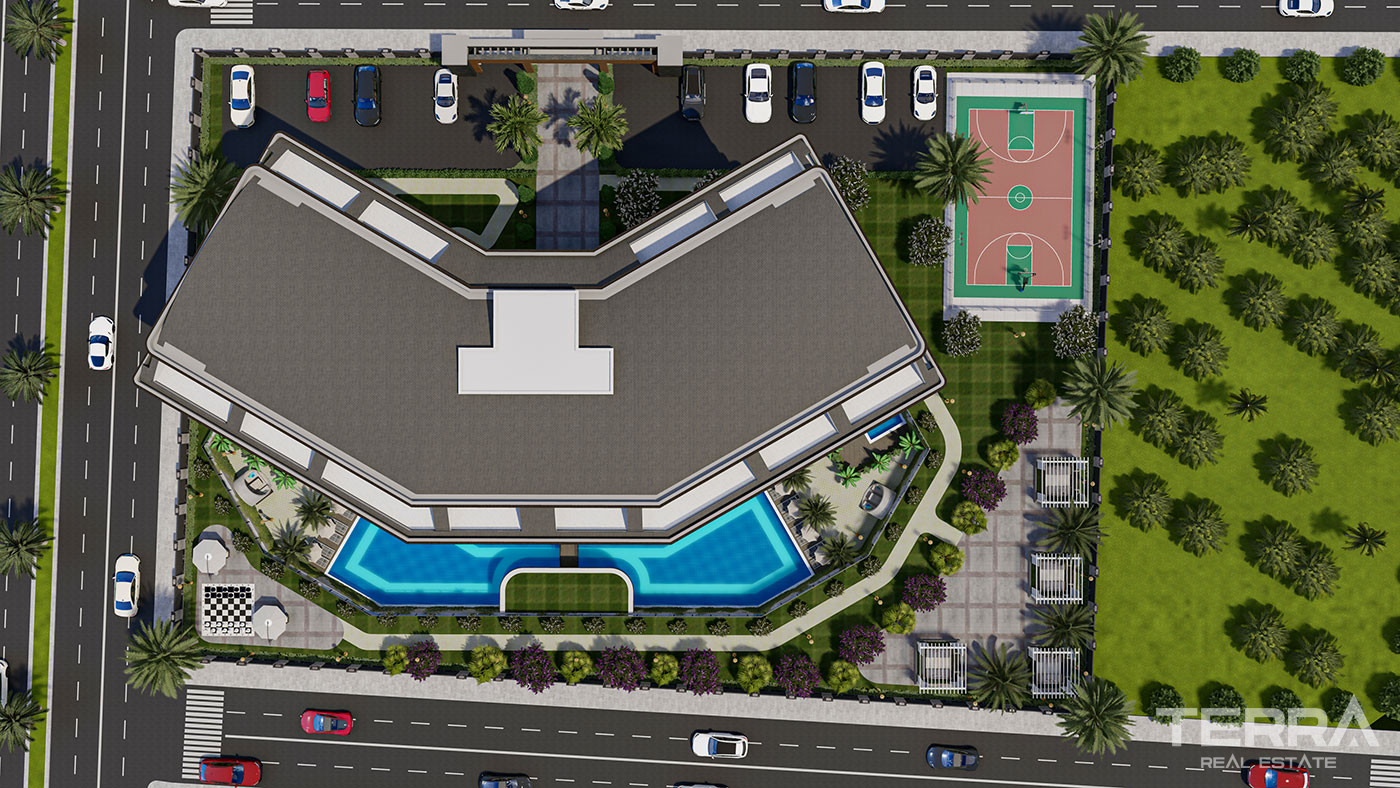 Luxurious Apartments with Great Social Facilities in Gazipaşa - 81215