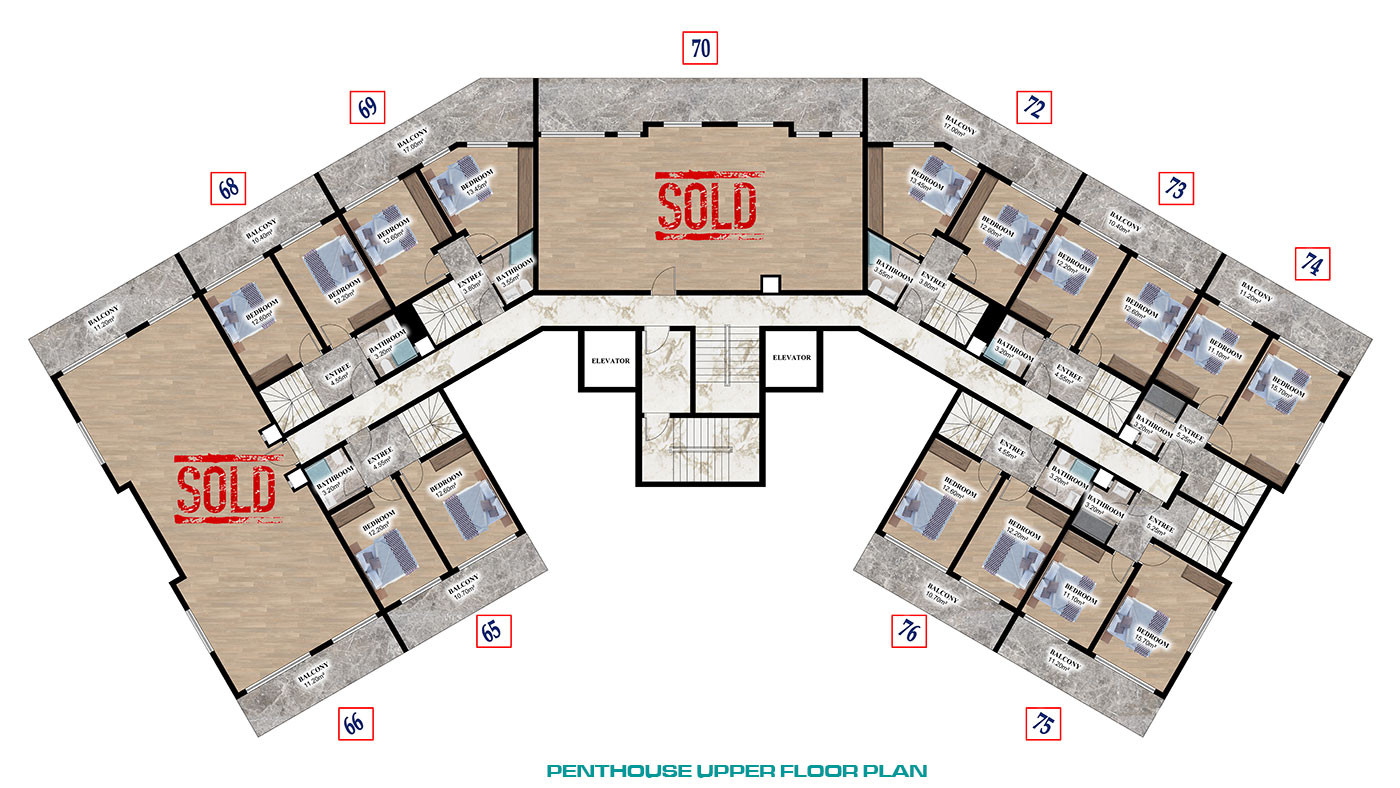 Luxurious Apartments with Great Social Facilities in Gazipaşa - 81227