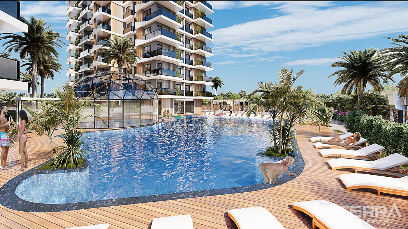 Luxury Living at Central Alanya Apartments with Screened Indoor Pool - 81254