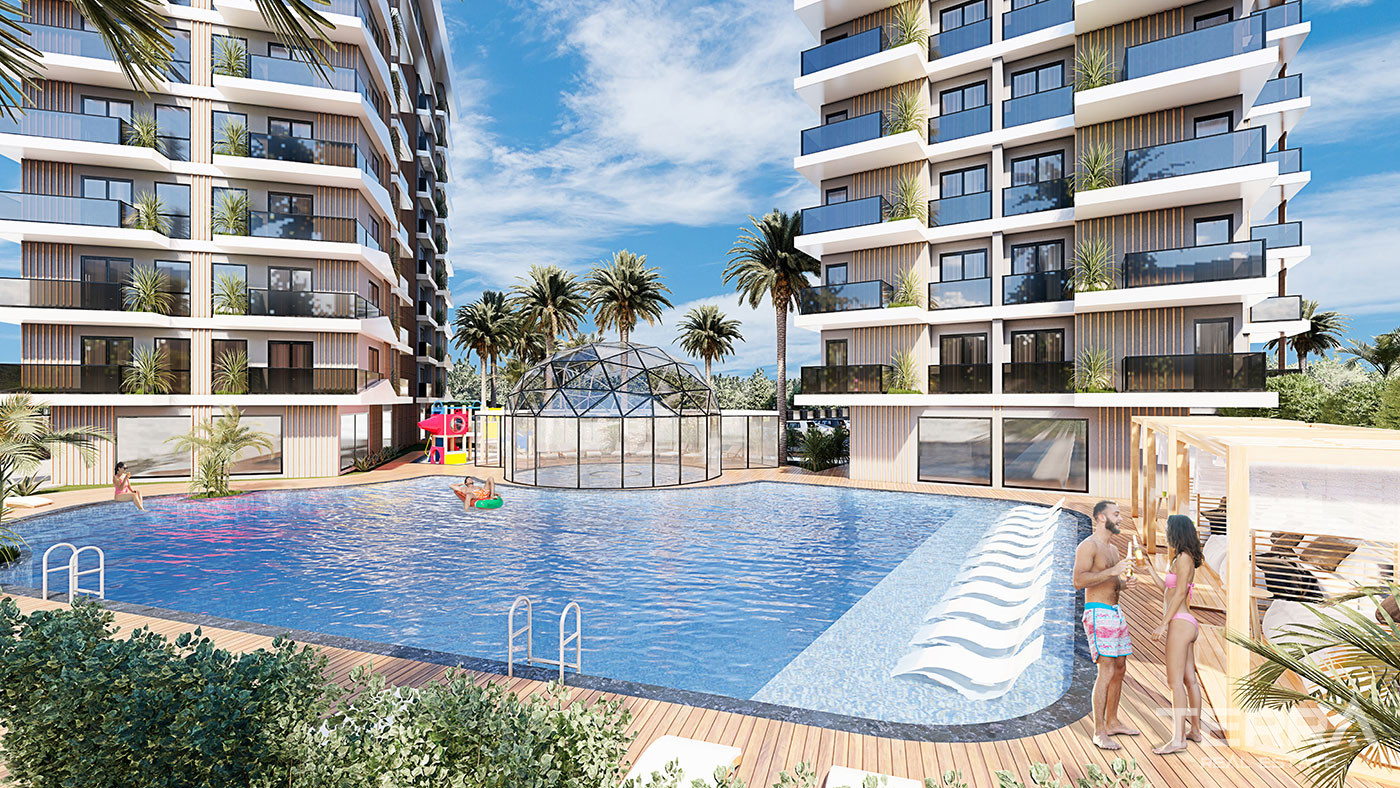 Luxury Living at Central Alanya Apartments with Screened Indoor Pool - 81256