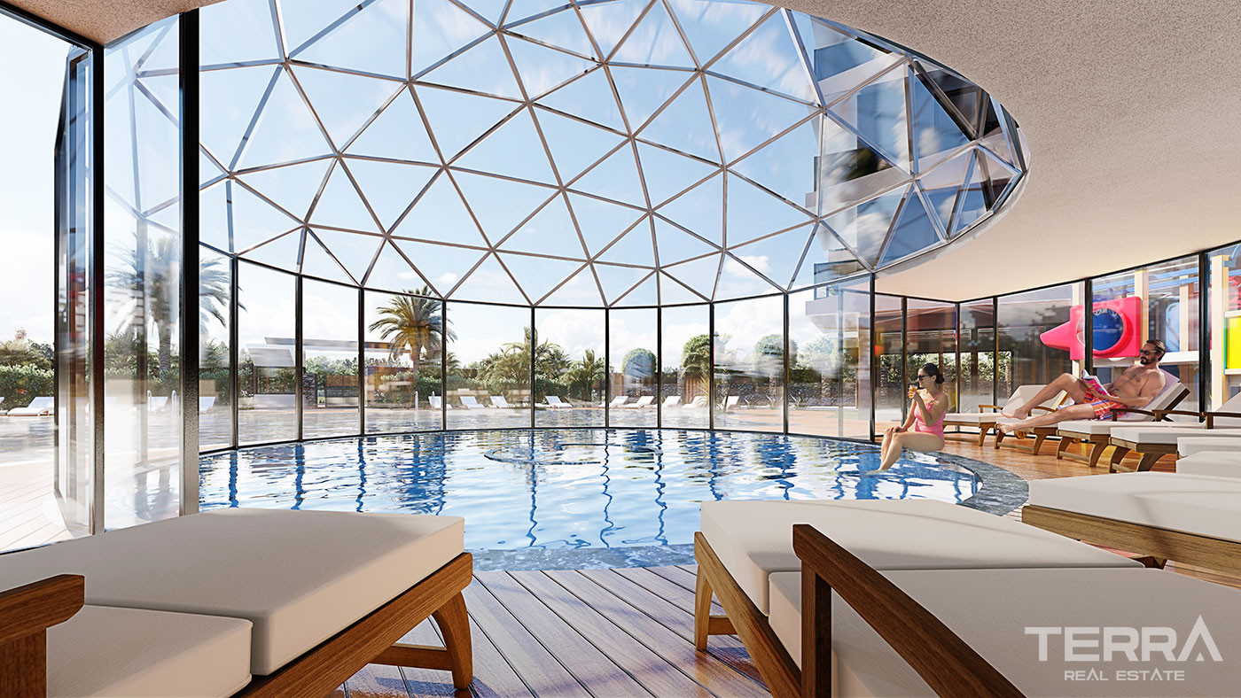 Luxury Living at Central Alanya Apartments with Screened Indoor Pool - 81261