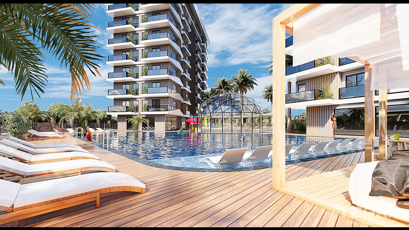 Luxury Living at Central Alanya Apartments with Screened Indoor Pool - 81264