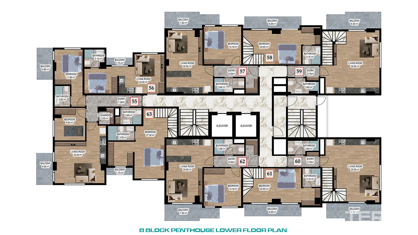 Luxury Living at Central Alanya Apartments with Screened Indoor Pool - 81266