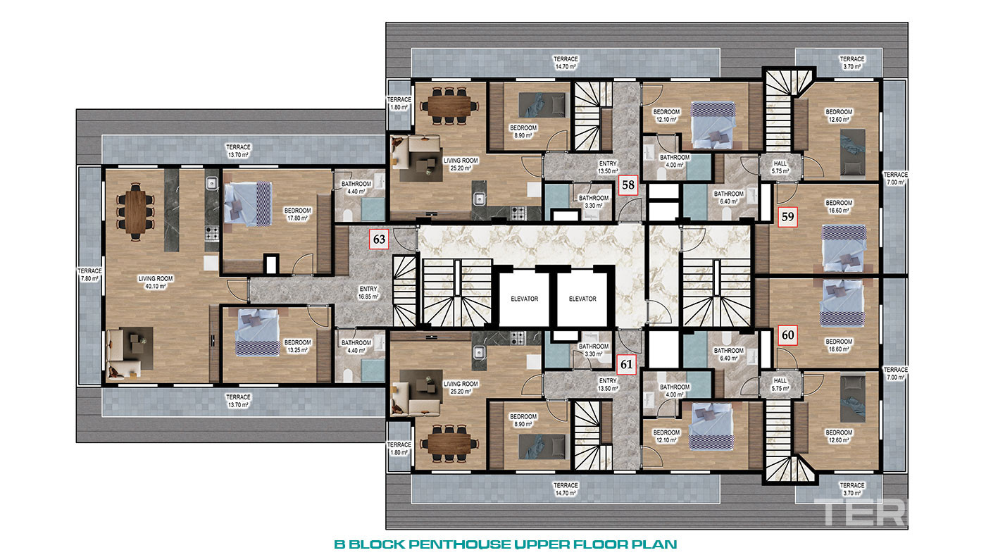 Luxury Living at Central Alanya Apartments with Screened Indoor Pool - 81267