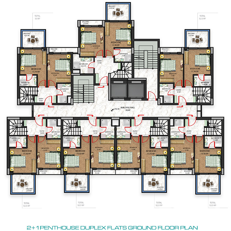 Centrally Located Flats for sale in Gazipaşa - 81383