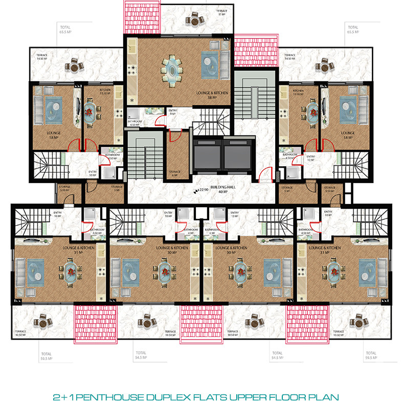 Centrally Located Flats for sale in Gazipaşa - 81384