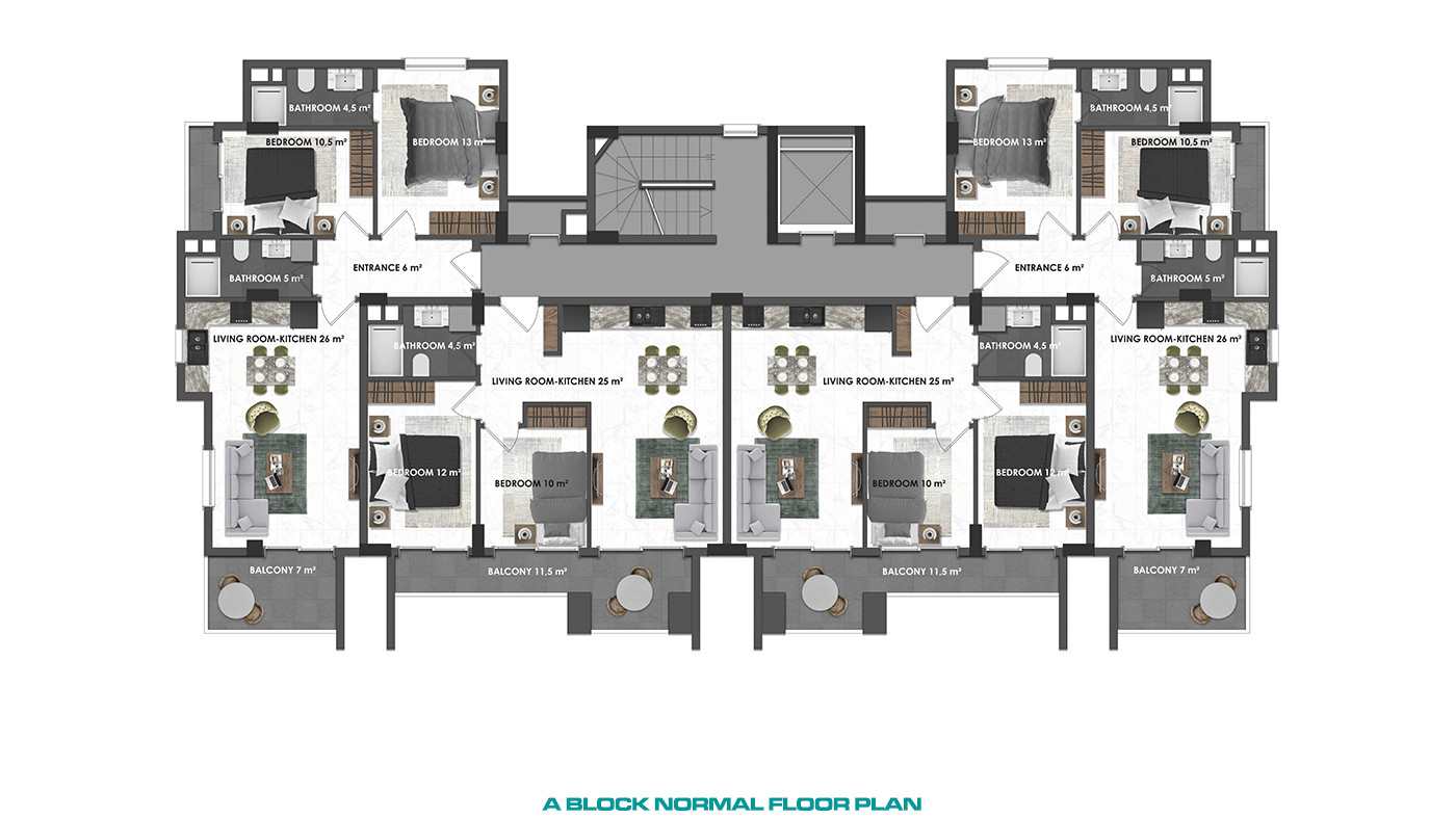 Luxury and Modernity Combined in New Apartments in Kargıcak, Alanya - 81429