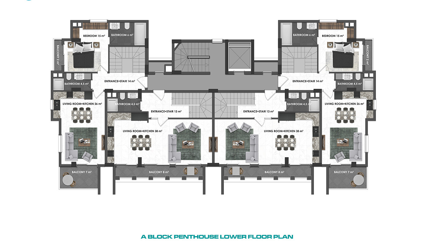 Luxury and Modernity Combined in New Apartments in Kargıcak, Alanya - 81433