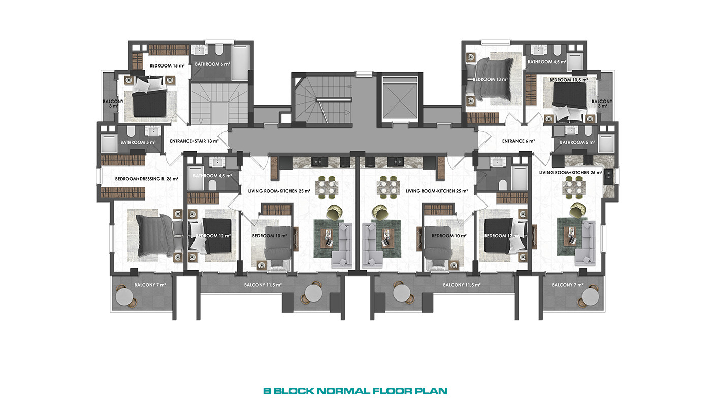 Luxury and Modernity Combined in New Apartments in Kargıcak, Alanya - 81435